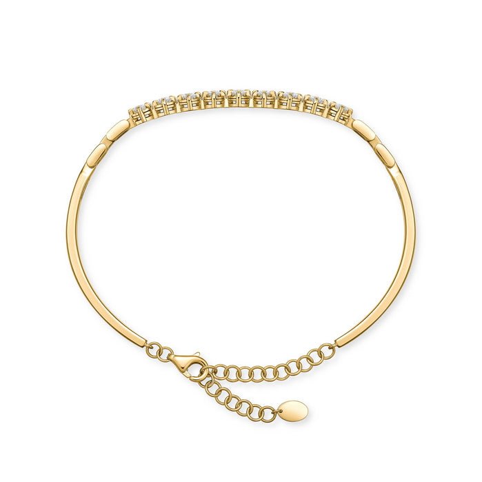Memoire Round Diamond Essentials Bangle in 18K Yellow Gold (0.62ct)