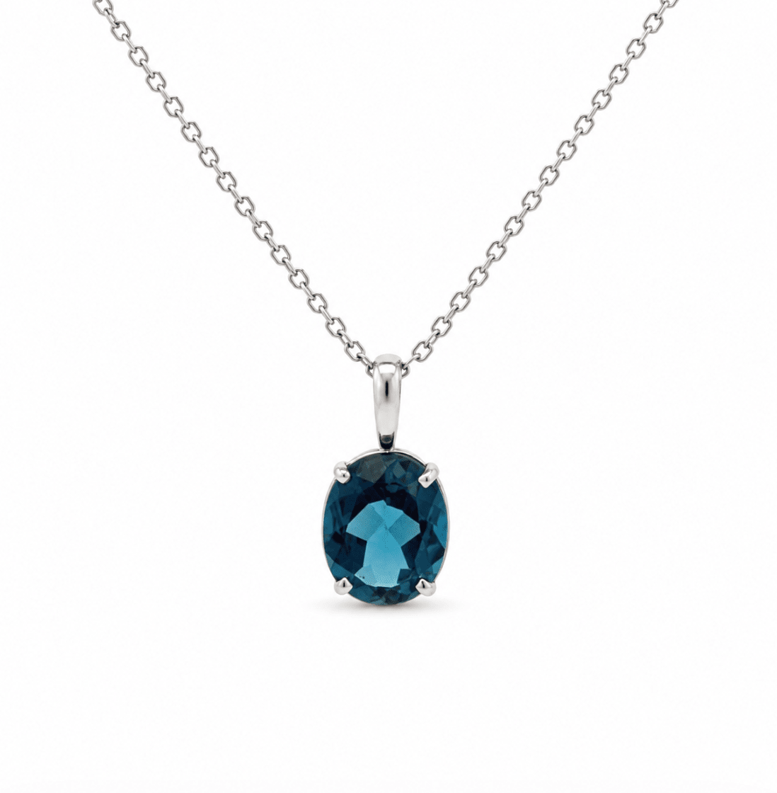 Open Link Pendant in White Gold (230-01477)
