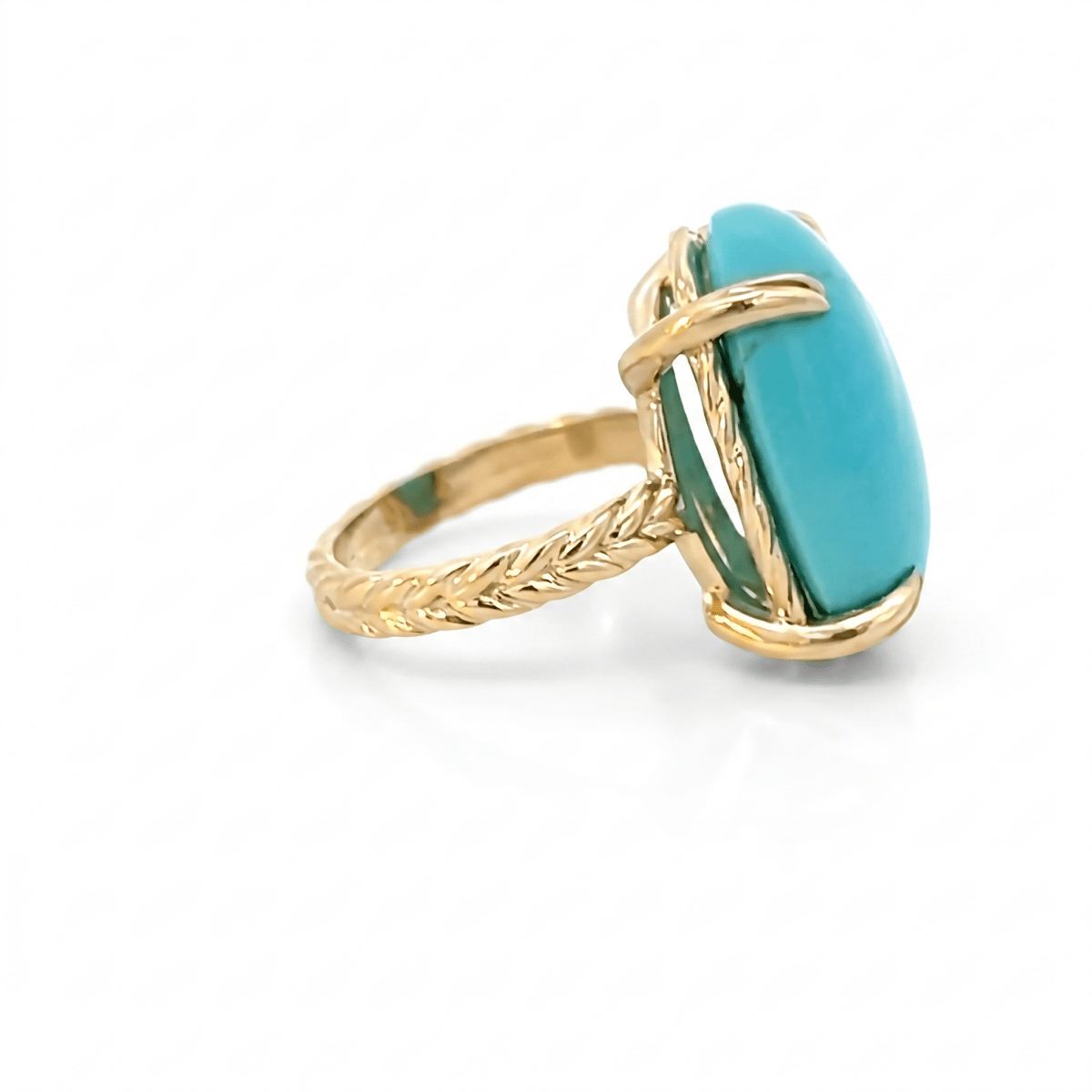Oval Turquoise Fashion Ring (200 - 01327)
