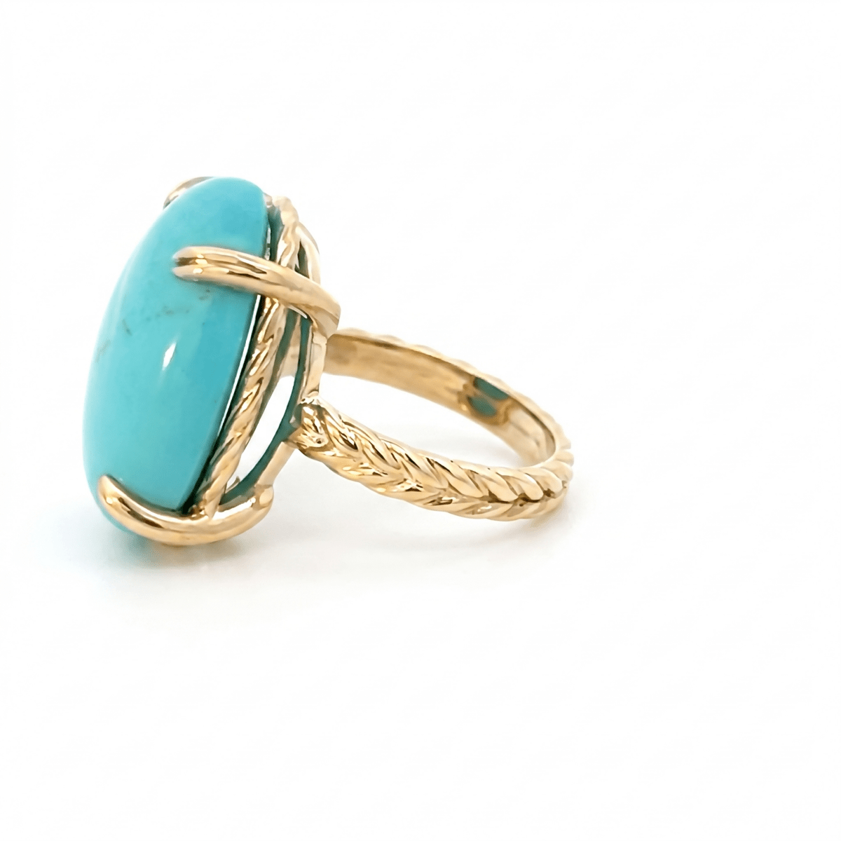 Oval Turquoise Fashion Ring (200 - 01327)