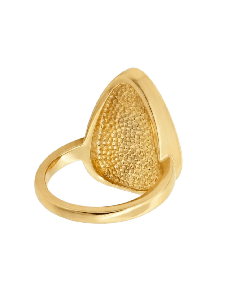 Pear - Cut Opal & Diamond Halo Fashion Ring in Yellow Gold (200 - 01360)