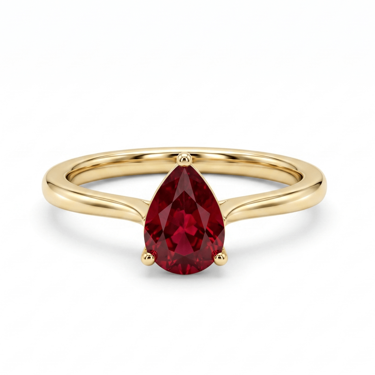 Pear - Cut Ruby Fashion Ring (200 - 01343)