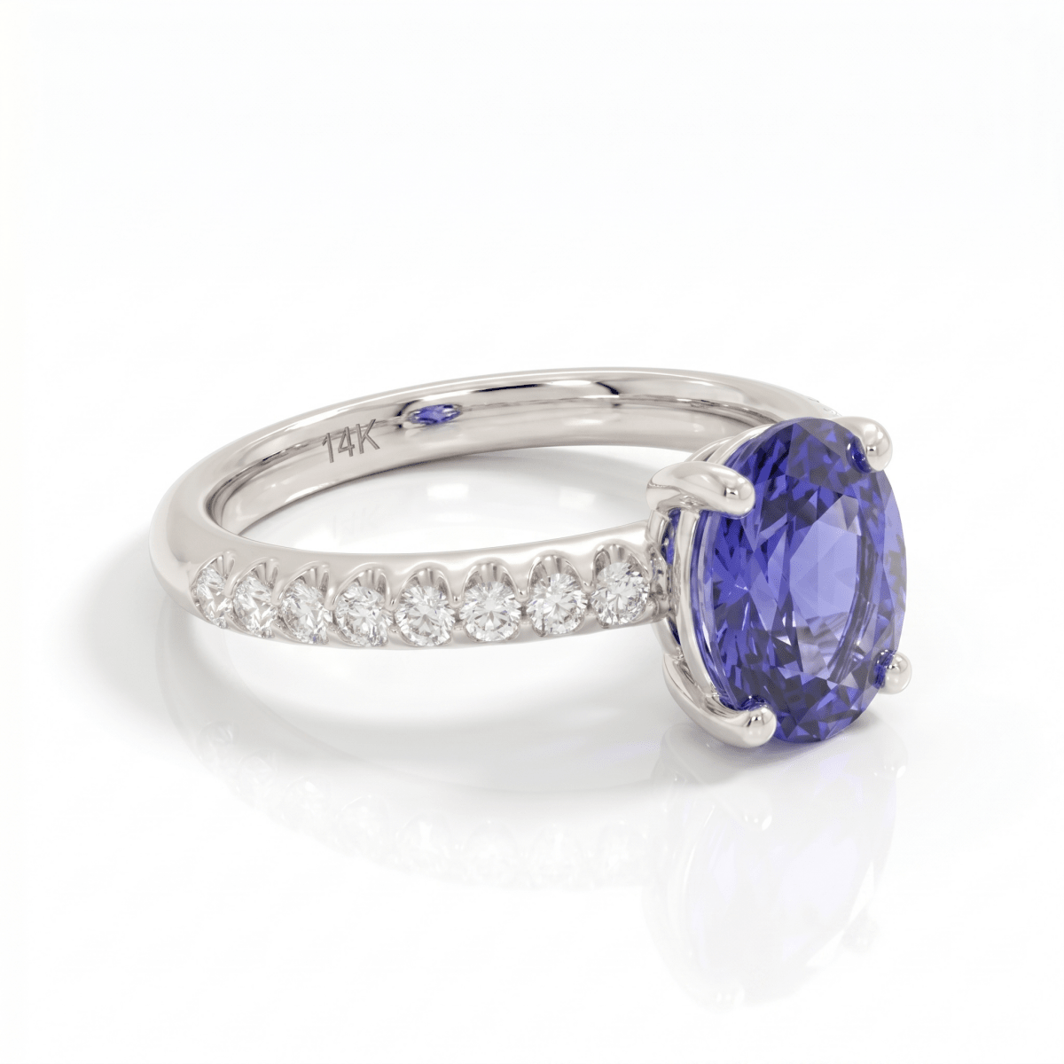 Purple Sapphire & Diamond Fashion Ring (200 - 01127)