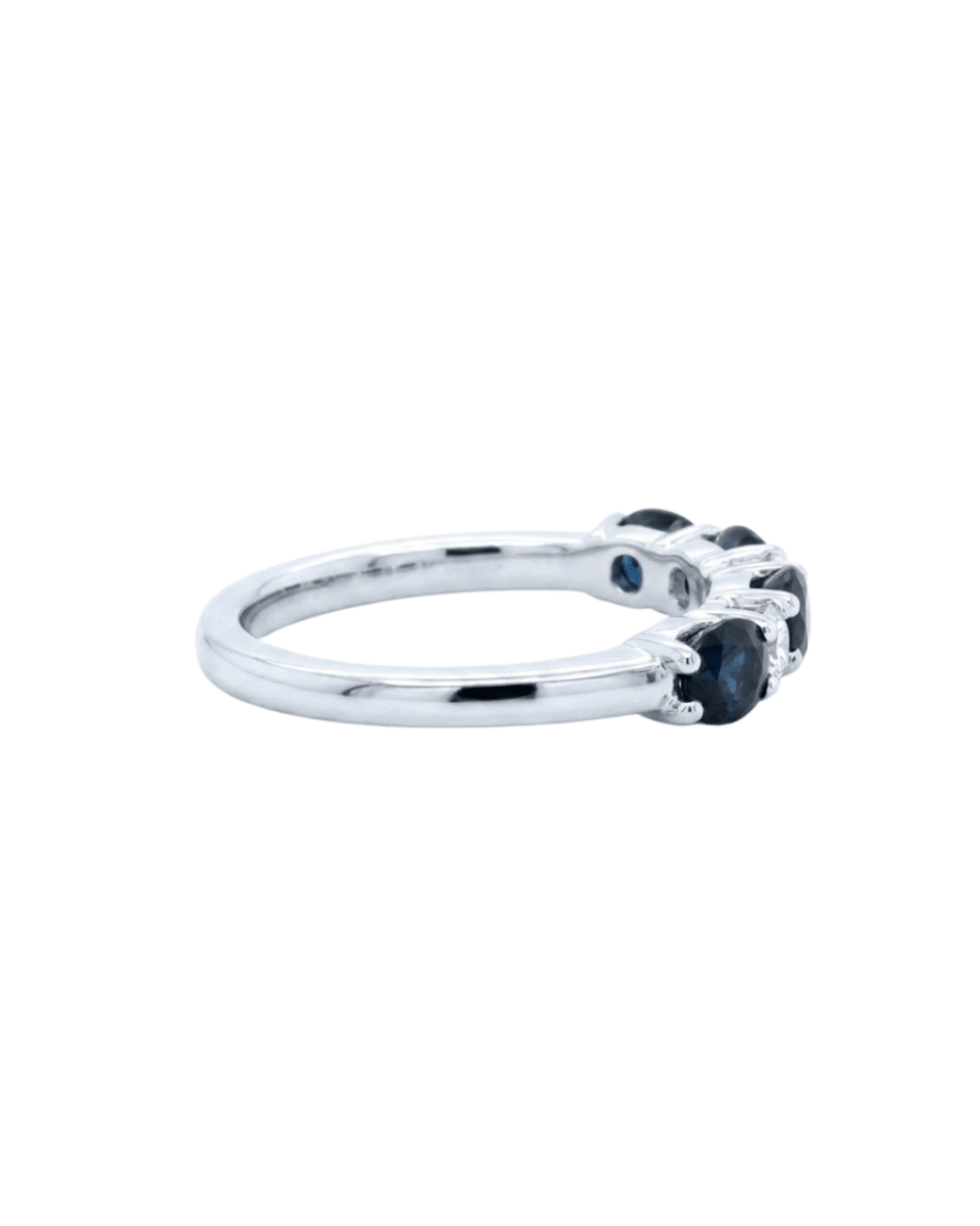 Sapphire & Diamond Fashion Ring in White Gold (200 - 01282)