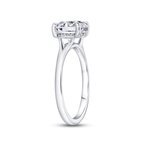 Solitaire Engagement Ring in Sterling Silver (100 - 00687)
