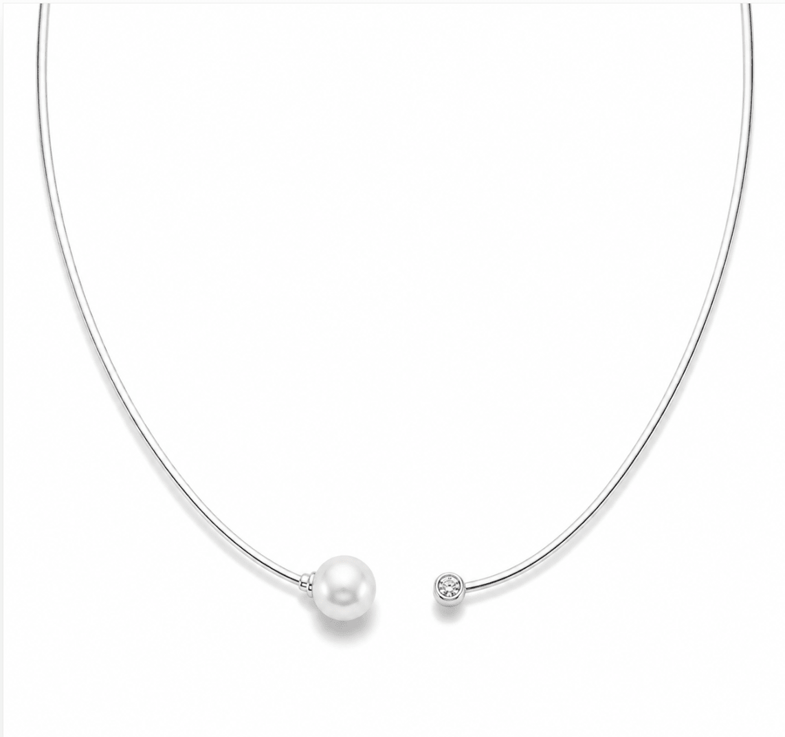 South Sea White Pearl Necklace in White Gold (325-00420)