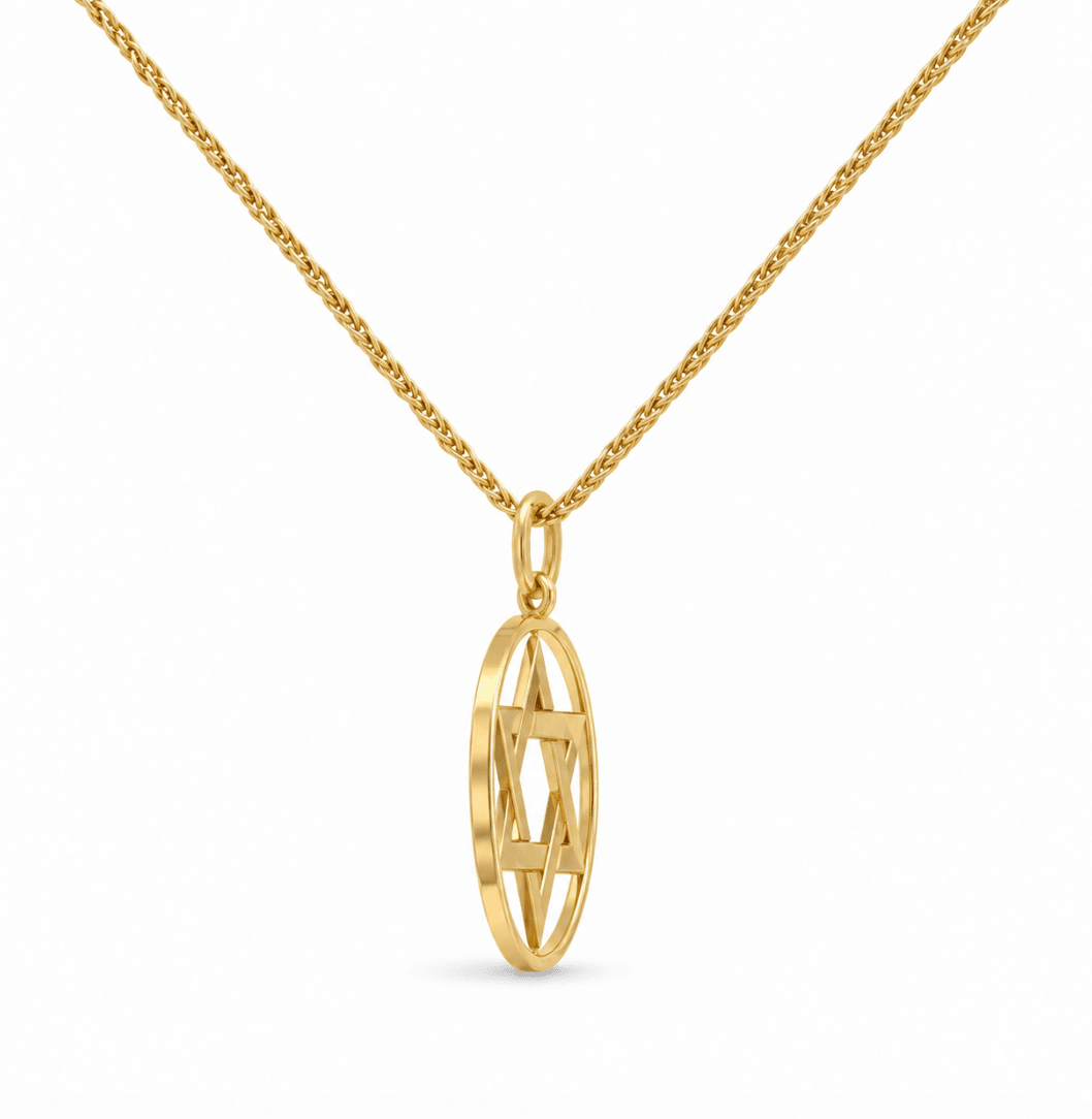 Star Of David Yellow Gold (435-33888)