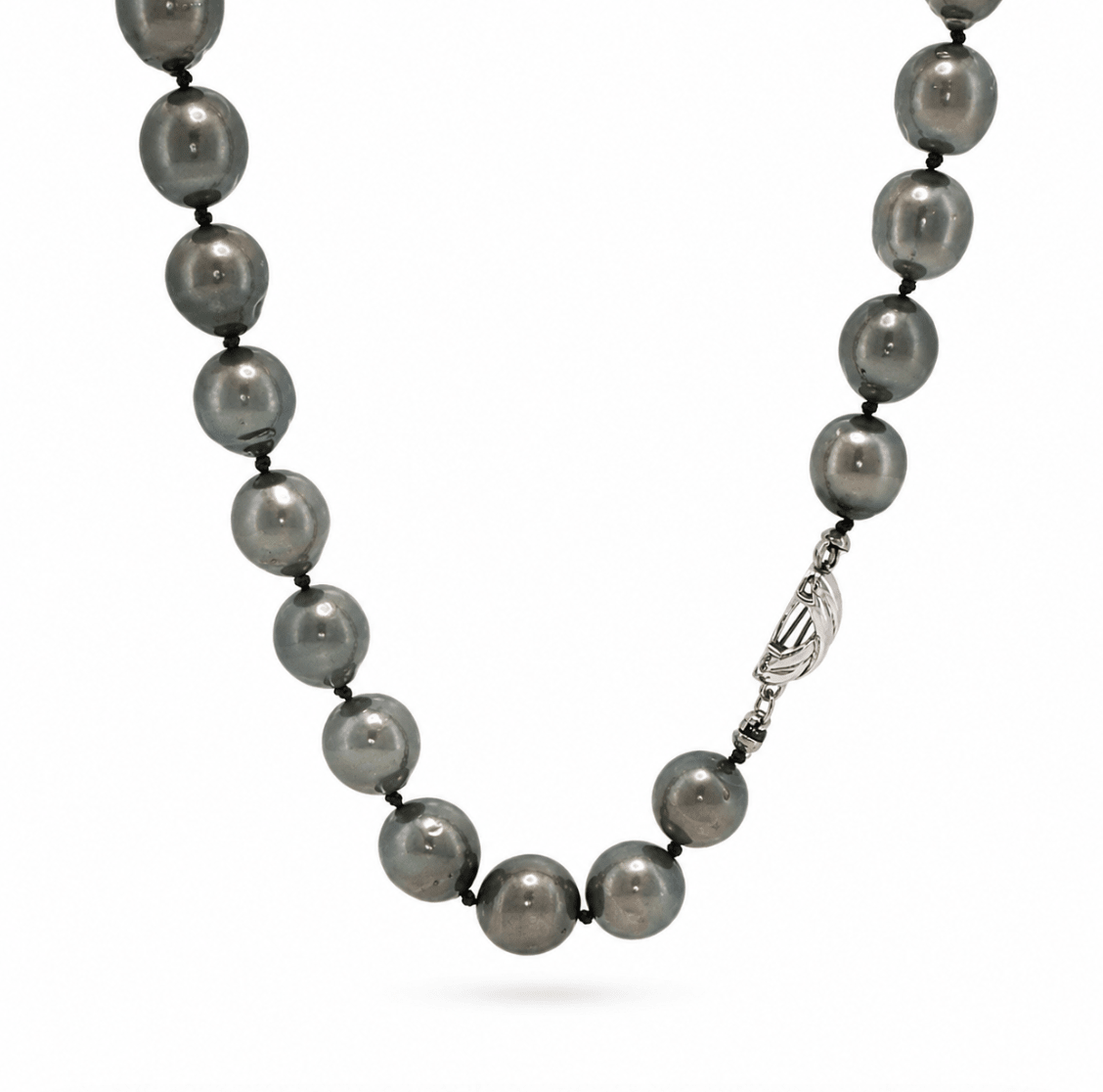 Tahitian Peacock Pearl Necklace in White Gold (325-00029)