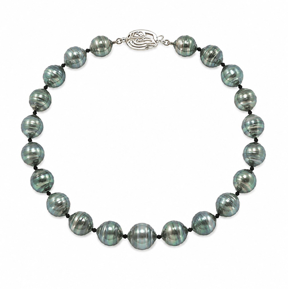 Tahitian Pearl Necklace in White Gold (325-00392)