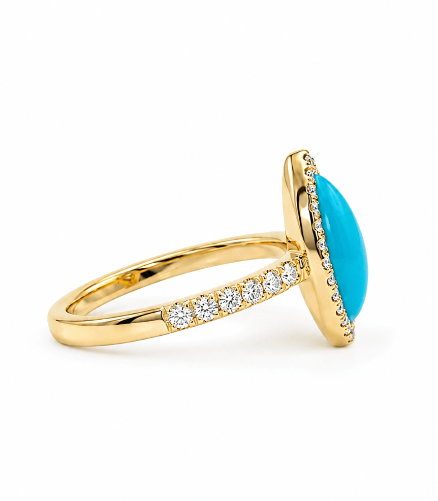 Turquoise Ring in Yellow Gold (210-33615)