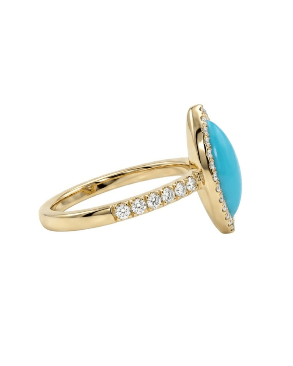 Turquoise Ring in Yellow Gold (210-33615)