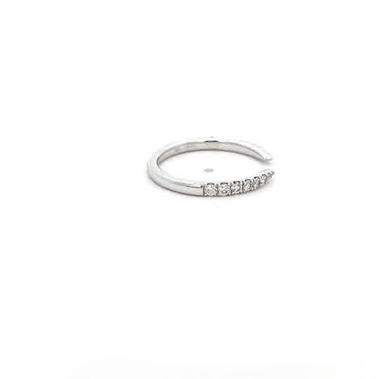 Vardy's Collection 18K 0.29ct Women's Wedding Band in White Gold