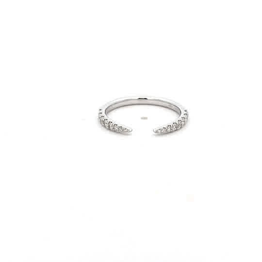 Vardy's Collection 18K 0.29ct Women's Wedding Band in White Gold