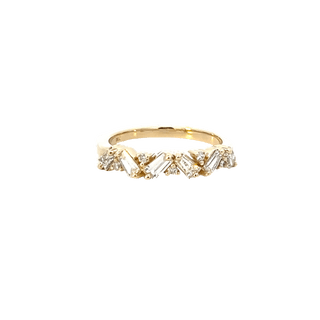 Vardy's Collection Baguette and Round Diamond Fashion Ring in 14K Yellow Gold (0.68ct)