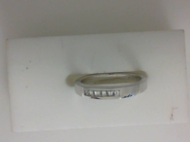 Vardy's Collection Baguette Diamond Bezel Set Wedding Band in 14K White Gold (0.46ctw)