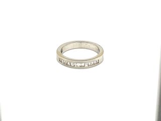Vardy's Collection Baguette Diamond Bezel Set Wedding Band in 14K White Gold (0.46ctw)