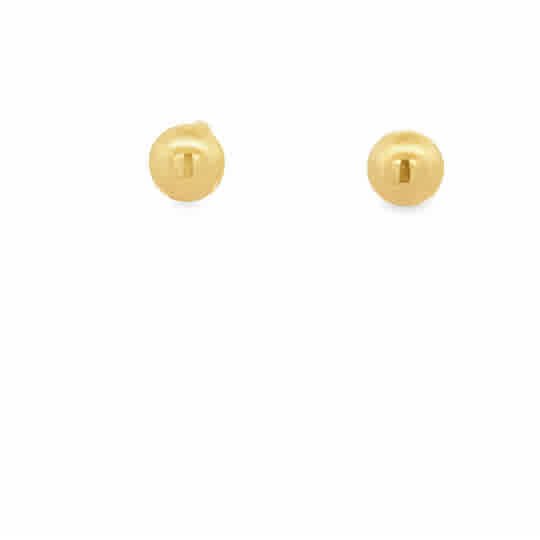 Vardy's Collection Ball Stud Earrings in 14K Yellow Gold