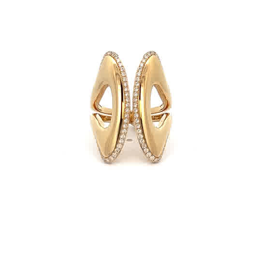 Vardy's Collection Beaded Edge Fashion Ring in 18K Yellow Gold (0.55ct)