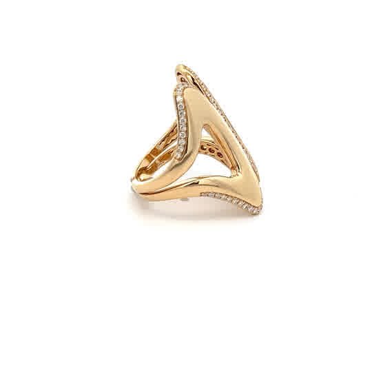 Vardy's Collection Beaded Edge Fashion Ring in 18K Yellow Gold (0.55ct)