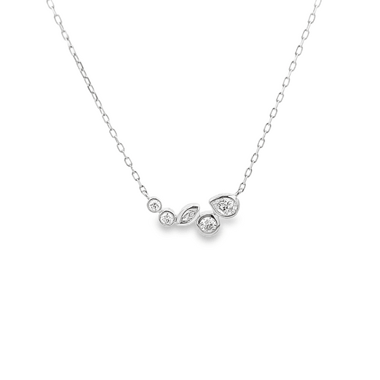 Vardy's Collection Buble Pendant in 14K White Gold (0.33ct)