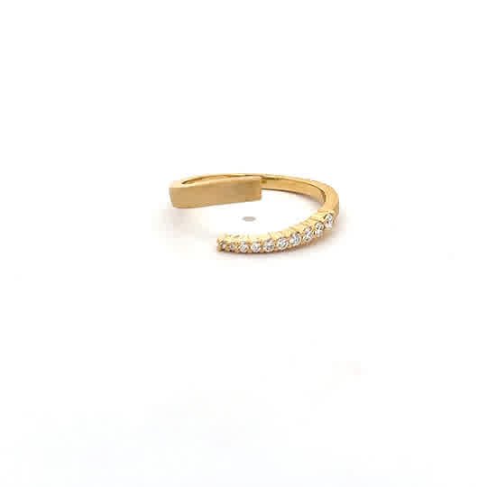 Vardy's Collection Bypass Diamond Ring in 14K Yellow Gold (0.15ct)