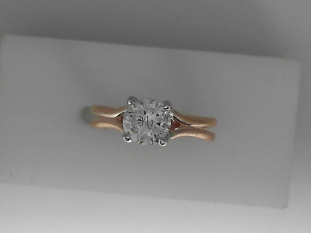 Vardy's Collection Contemporary Engagement Ring in 14K Rose Gold (0.00tcw)