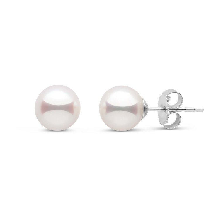 Vardy's Collection Cultured Pearl Stud Earrings in 14K White Gold