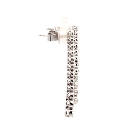 Vardy's Collection Diamond Drops Earrings in 18K White Gold (1ct)