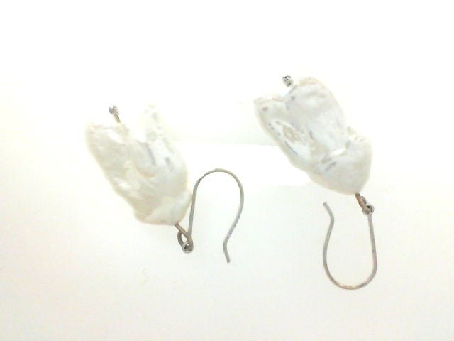 Vardy's Collection Drop Earrings with Fresh Water Pearls in 14K White Gold