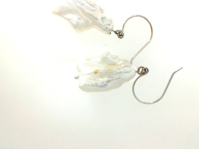 Vardy's Collection Drop Earrings with Fresh Water Pearls in 14K White Gold