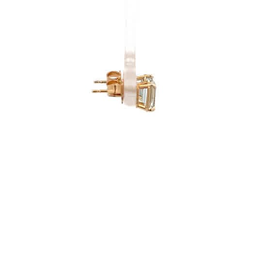 Vardy's Collection Emerald Aquas Stud Earrings in 14K Yellow Gold (1.10ctw)