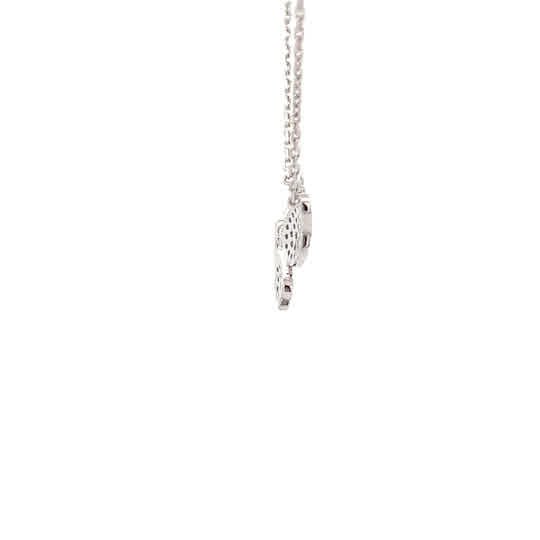 Vardy's Collection Free Form Pendant with Round Diamonds in 14K White Gold (0.41ctw)