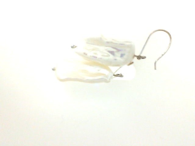 Vardy's Collection Fresh Water Pearl Drop Earrings in 14K White Gold