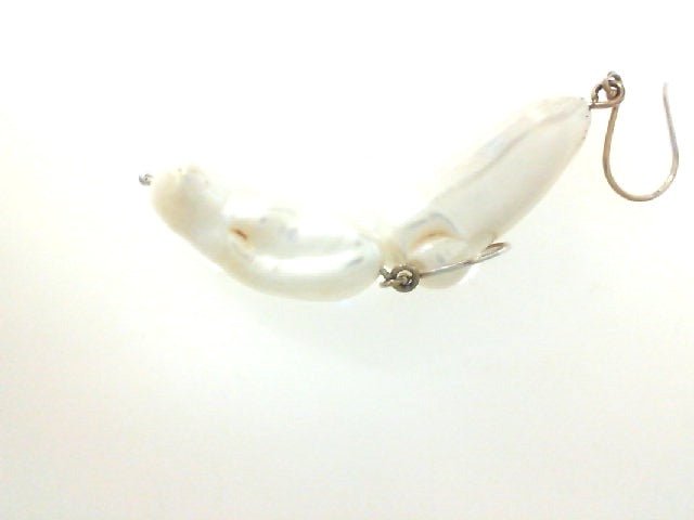 Vardy's Collection Fresh Water Pearl Drop Earrings in 14K White Gold