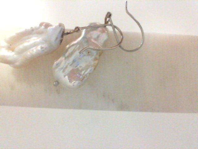 Vardy's Collection Fresh Water Pearl Drop Earrings in 14K White Gold