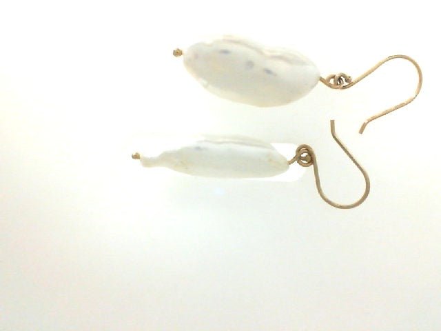 Vardy's Collection Fresh Water Pearl Drop Earrings in 14K Yellow Gold