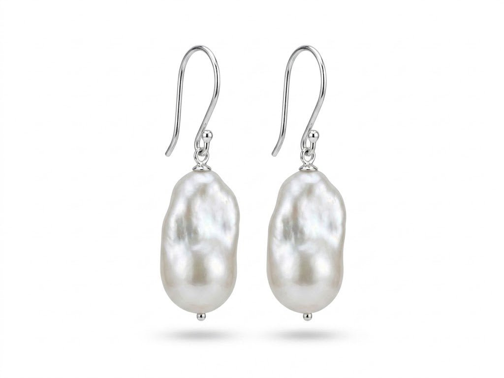 Vardy's Collection Fresh Water Pearl Drop Earrings in 14K Yellow Gold