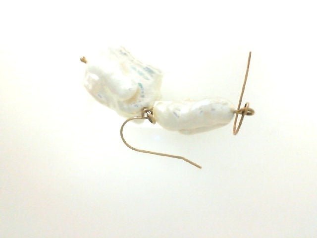 Vardy's Collection Fresh Water Pearl Drop Earrings in 14K Yellow Gold