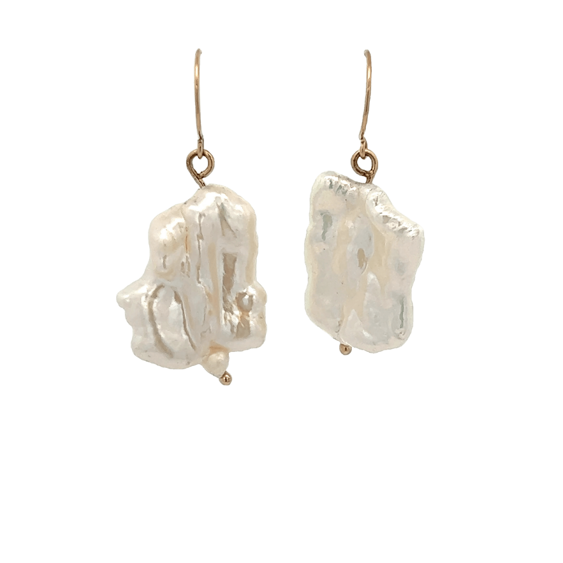 Vardy's Collection Fresh Water Pearl Drop Earrings in 14K Yellow Gold