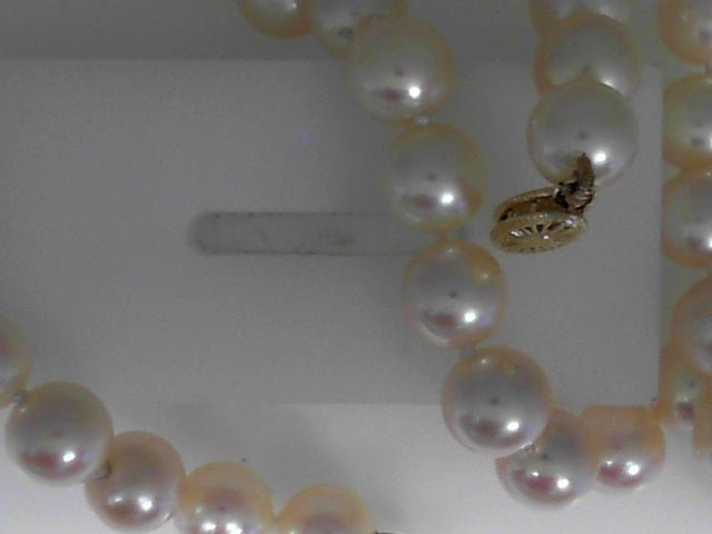 Vardy's Collection Fresh Water Pearl Single Strand Necklace in 14K Yellow Gold