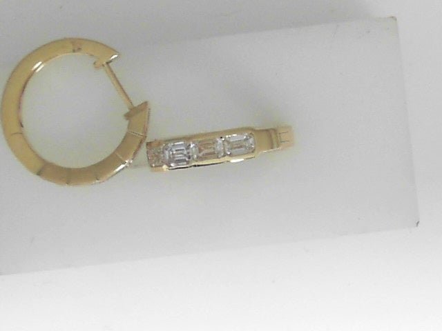 Vardy's Collection G/H VS2 1.40 Carat Medium Hoop Earrings in 18K Yellow Gold (1.4ct)