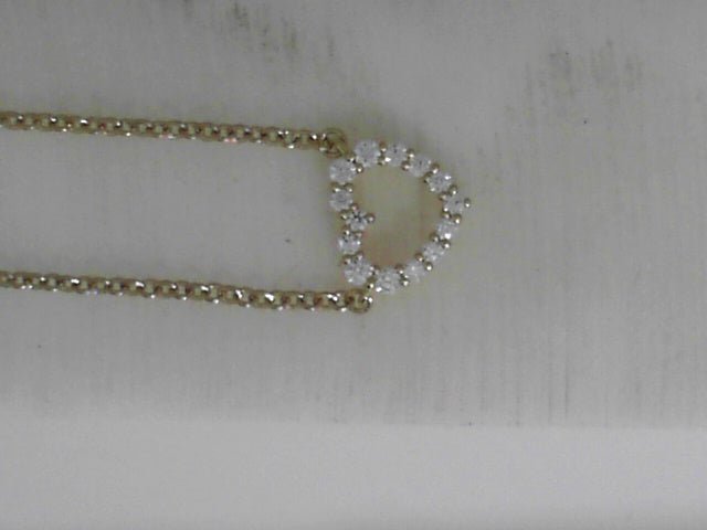 Vardy's Collection Heart Pendant with Hearts On Fire Diamond in 18K Yellow Gold (0.13ctw)