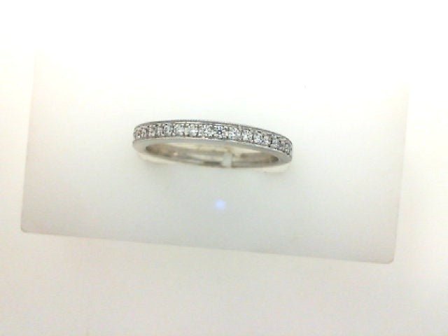 Vardy's Collection Hearts On Fire Cut Diamond 18K White Gold 3mm Half Anniversary Band (0.20ctw)