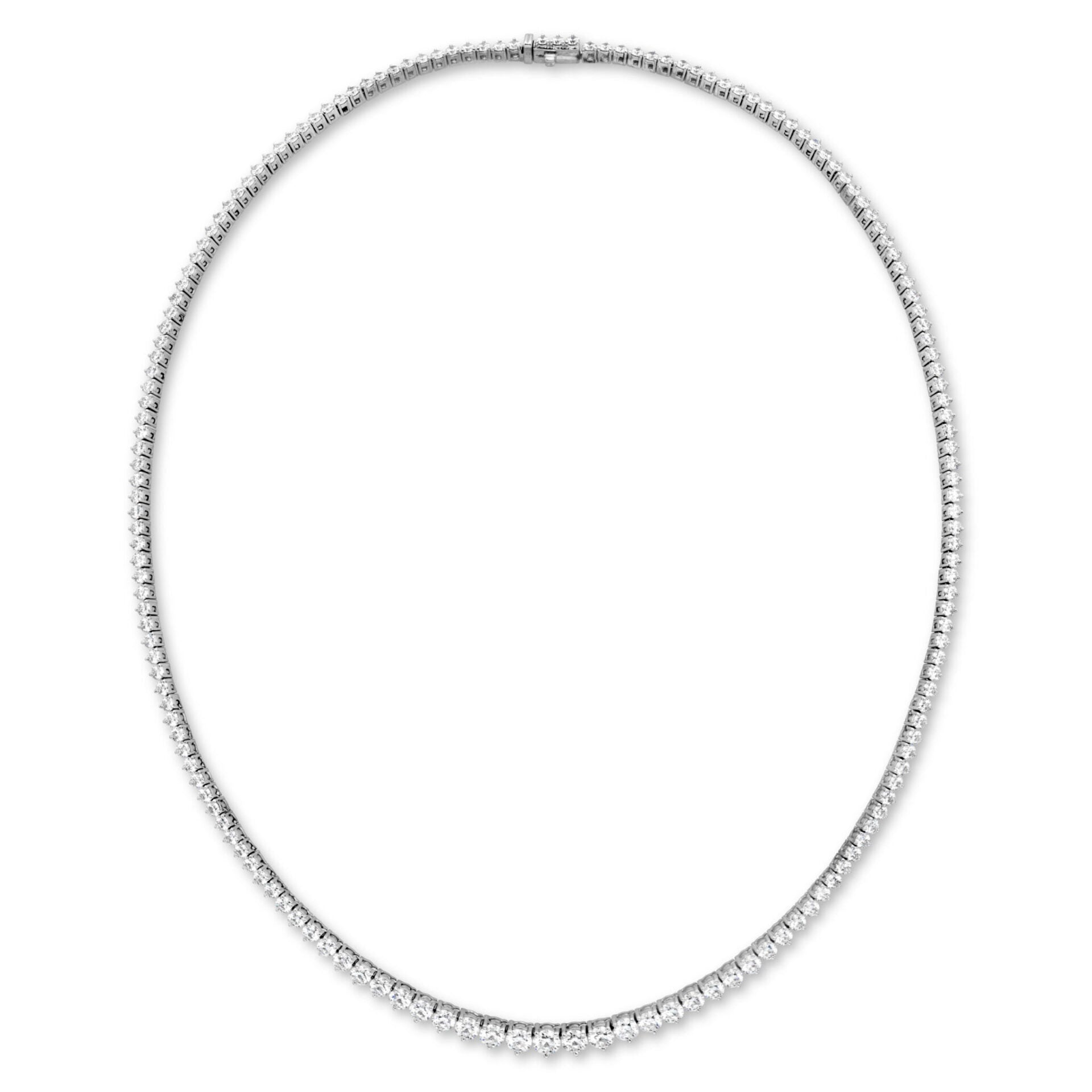 Vardy's Collection Hearts On Fire Cut Diamond Collar Necklace in 18K White Gold (9.35ctw)