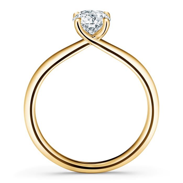 Vardy's Collection Hearts On Fire Cut Diamond Contemporary Engagement Ring in 18K Yellow Gold (1.16ct)