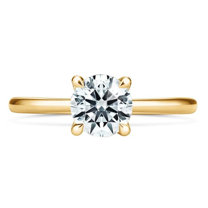 Vardy's Collection Hearts On Fire Cut Diamond Contemporary Engagement Ring in 18K Yellow Gold (1.16ct)
