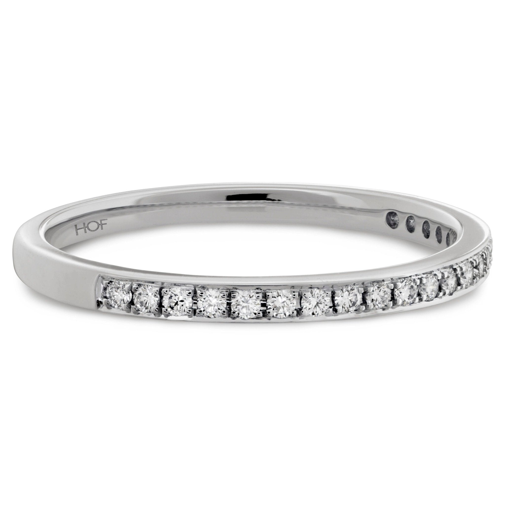 Vardy's Collection Hearts On Fire Cut Diamond Half Anniversary Band in 18K White Gold (0.12ct)