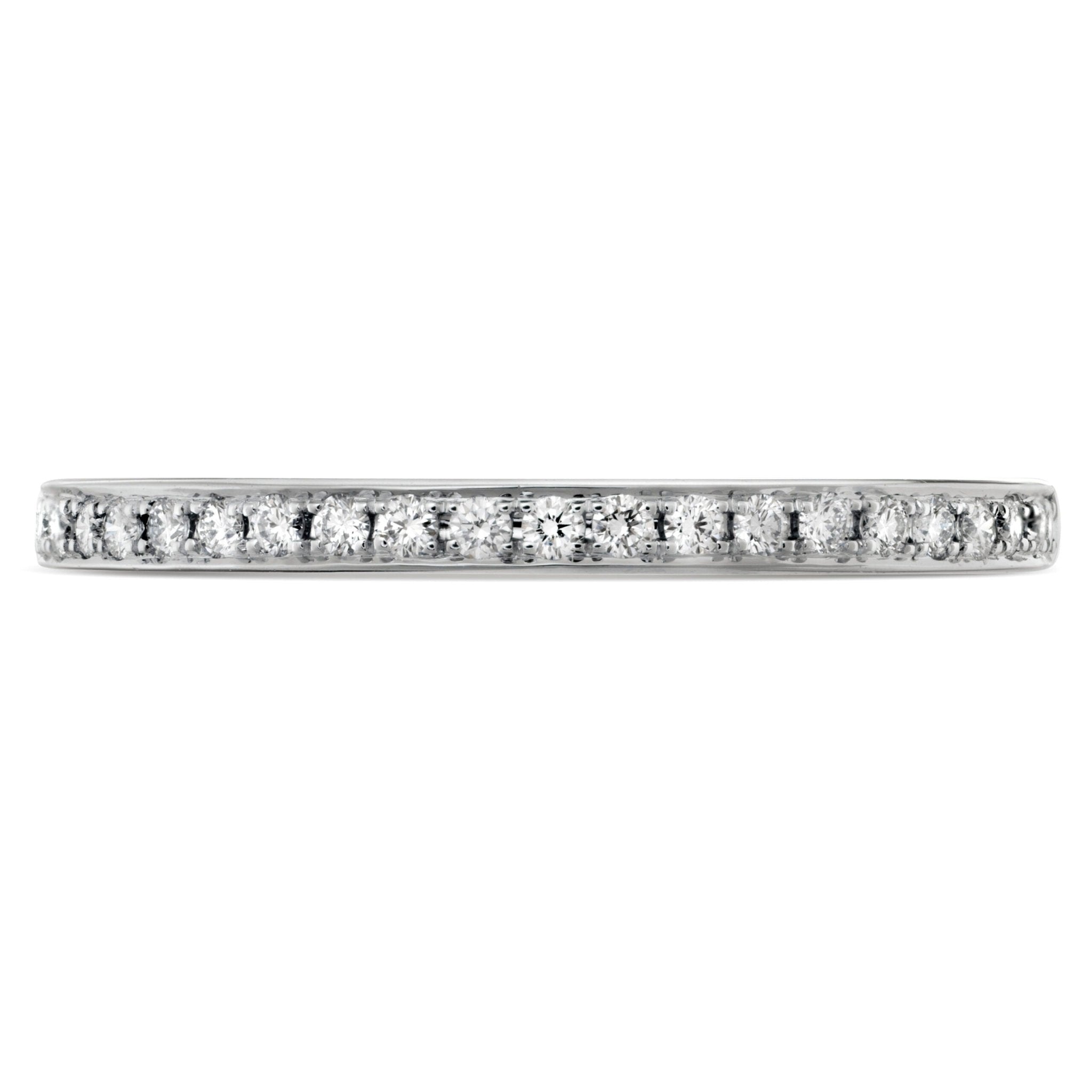 Vardy's Collection Hearts On Fire Cut Diamond Half Anniversary Band in 18K White Gold (0.12ct)