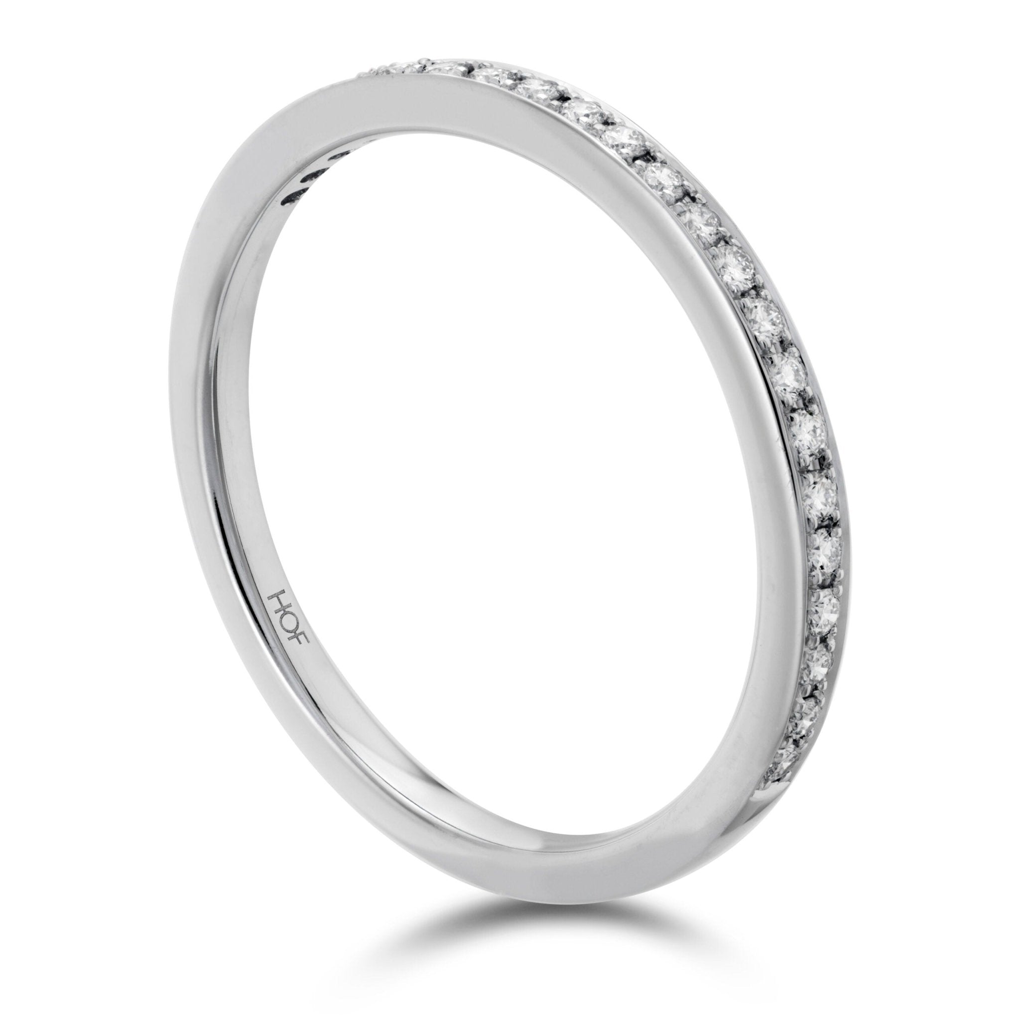 Vardy's Collection Hearts On Fire Cut Diamond Half Anniversary Band in 18K White Gold (0.12ct)