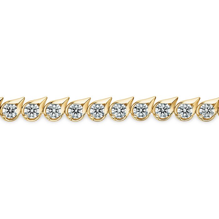 Vardy's Collection Hearts On Fire Cut Diamond Tennis Bracelet in 18K Yellow Gold (6.77ctw)